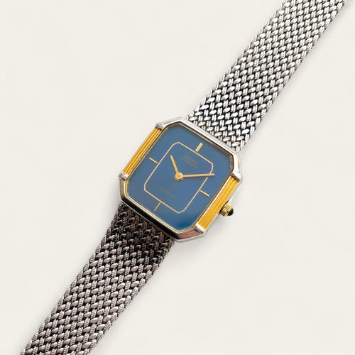 Vintage Two-Tone Ladies' Seiko Lassale Quartz Watch with Blue Dial