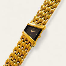 Load image into Gallery viewer, Vintage 90s Gold-Plated Seiko Asymmetrical Quartz Watch - Black Dial
