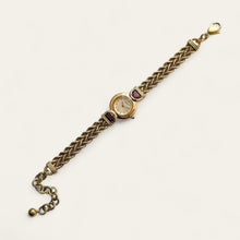 Load image into Gallery viewer, Vintage 90s Gold-Plated Seiko Watch: Ruby Adorned
