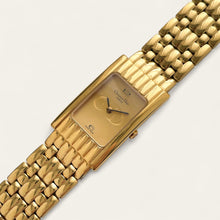 Load image into Gallery viewer, Vintage Christian Dior Gold-Plated Watch Tank Rectangular Watch - Quartz
