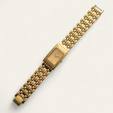 Load image into Gallery viewer, Vintage Christian Dior Gold-Plated Watch Tank Rectangular Watch - Quartz
