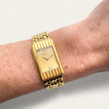 Load image into Gallery viewer, Vintage Christian Dior Gold-Plated Watch Tank Rectangular Watch - Quartz
