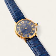 Load image into Gallery viewer, Vintage 1990s Gold-Plated Ladies&#39; Givenchy &#39;Shanghai&#39; Quartz Watch - Blue
