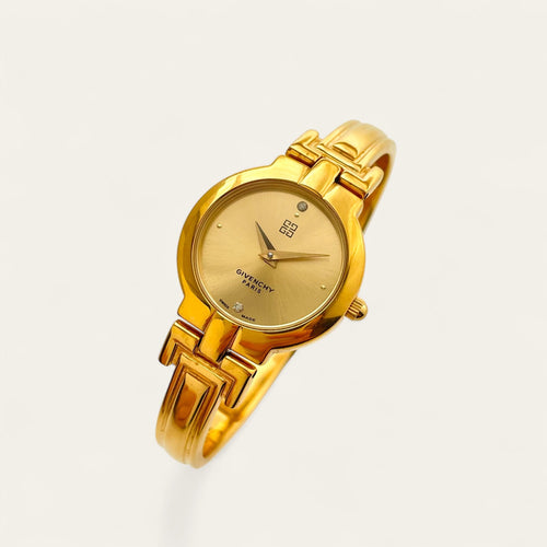 Vintage 90s Givenchy Millesime Gold-Plated Quartz Watch
