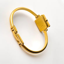 Load image into Gallery viewer, Vintage Gold-Plated Gucci 1900L Bangle Quartz Watch with Square Dial
