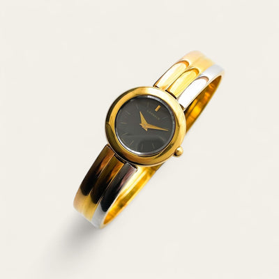 Seiko Lassale – Two-Tone Gold-Plated Quartz Bangle Watch, 1990s