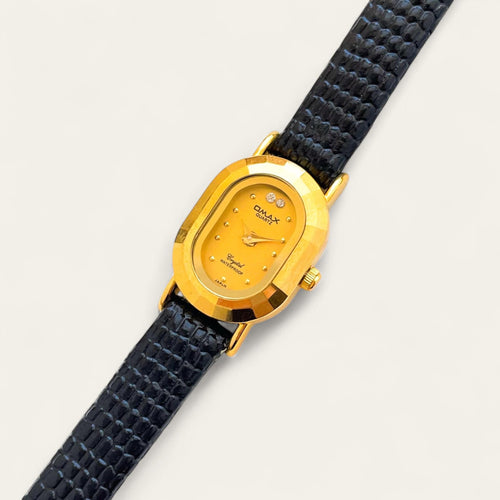 Tiny Vintage Ladies' Gold-Plated Omax (Seiko) Quartz Watch - Gold