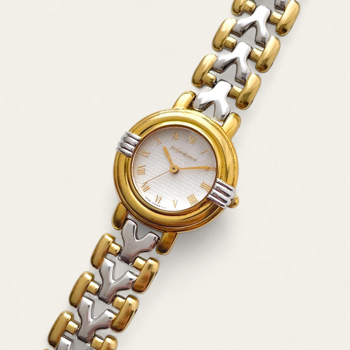 Vintage 1990s Yves Saint Laurent Ladies' Quartz Watch - Two-Tone