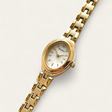 Load image into Gallery viewer, Ladies&#39; Sekonda Quartz Watch With Gold-Tone Bracelet and White Oval Face
