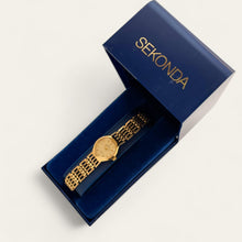 Load image into Gallery viewer, Vintage Ladies&#39; Gold-Plated Heart-Shaped Sekonda Quartz Watch
