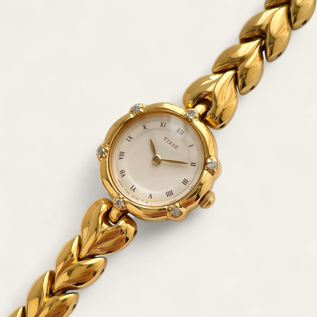 Very Rare 90s Gold-Plated Seiko Tisse Jewellery Quartz Watch