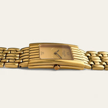 Load image into Gallery viewer, Vintage Christian Dior Gold-Plated Watch Tank Rectangular Watch - Quartz

