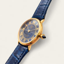 Load image into Gallery viewer, Vintage 1990s Gold-Plated Ladies&#39; Givenchy &#39;Shanghai&#39; Quartz Watch - Blue
