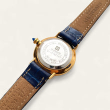 Load image into Gallery viewer, Vintage 1990s Gold-Plated Ladies&#39; Givenchy &#39;Shanghai&#39; Quartz Watch - Blue
