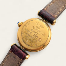 Load image into Gallery viewer, Vintage Cartier Must Colisée Vermeil - Gold-Plated Silver 925 with Beige Dial
