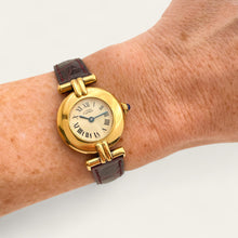 Load image into Gallery viewer, Vintage Cartier Must Colisée Vermeil - Gold-Plated Silver 925 with Beige Dial
