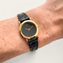 Load image into Gallery viewer, Tiny 1980s Gold-Plated Omega De Ville Ladies&#39; Quartz Watch - Boxed
