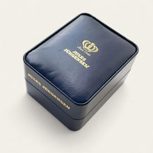 Load image into Gallery viewer, Vintage 90s Gold-Plated Jules Jürgensen Watch - Diamond &amp; Ruby Bezel
