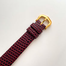Load image into Gallery viewer, Vintage Cartier Must de Tank Vermeil Mechanical Watch: Burgundy Dial, Boxed
