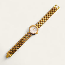 Load image into Gallery viewer, Vintage Ladies&#39; Gold-Plated Ingersoll Quartz Watch - White Round Dial
