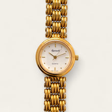 Load image into Gallery viewer, Vintage Ladies&#39; Gold-Plated Ingersoll Quartz Watch - White Round Dial
