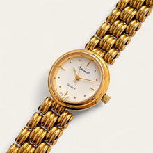 Load image into Gallery viewer, Vintage Ladies&#39; Gold-Plated Ingersoll Quartz Watch - White Round Dial
