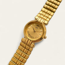 Load image into Gallery viewer, Vintage Gold-Plated Ladies&#39; Seiko Quartz Watch - Gold Dial
