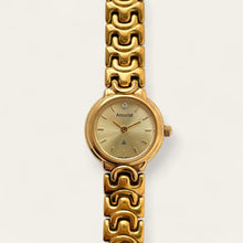 Load image into Gallery viewer, Vintage Ladies&#39; Gold-Plated Accurist Quartz Watch - Gold Round Dial
