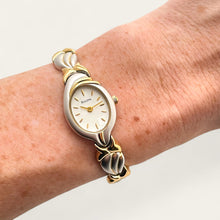 Load image into Gallery viewer, Vintage 1999 Ladies&#39; Two-Tone Bulova Quartz Watch - Oval Dial
