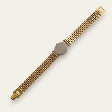 Load image into Gallery viewer, Vintage Gold-Plated Ladies&#39; Seiko Quartz Watch - Black Dial
