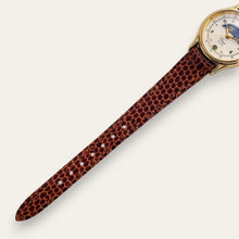 Load image into Gallery viewer, Vintage Timex Sun &amp; Moon Quartz Watch - Brown Leather Strap
