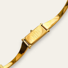 Load image into Gallery viewer, Vintage Ladies&#39; Gold-Plated Gucci 1500L Bangle Quartz Watch - Black
