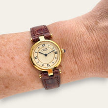 Load image into Gallery viewer, Ladies&#39; Vintage Cartier Must Vendome Vermeil Quartz Watch - Boxed
