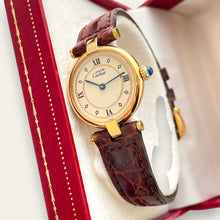 Load image into Gallery viewer, Ladies&#39; Vintage Cartier Must Vendome Vermeil Quartz Watch - Boxed

