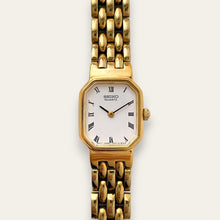Load image into Gallery viewer, Vintage Ladies&#39; Gold-Plated Seiko Quartz Watch - Tank Style
