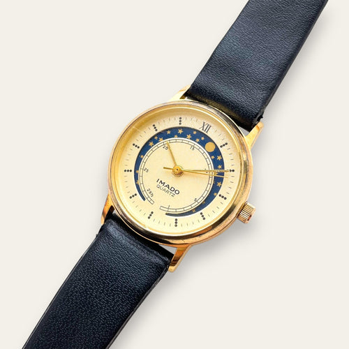 Vintage 90s Ladies' Imado Sun & Moon Phase Quartz Watch