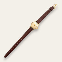 Load image into Gallery viewer, Vintage 1953 Gold-Plated Longines Ladies&#39; Mechanical Watch - Leather Strap
