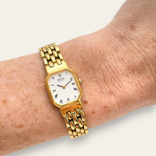 Load image into Gallery viewer, Vintage Ladies&#39; Gold-Plated Seiko Quartz Watch - Tank Style
