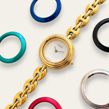 Load image into Gallery viewer, Vintage 1990s Gucci Quartz Watch - Interchangeable Bezels

