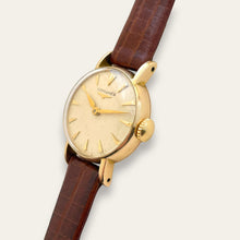 Load image into Gallery viewer, Vintage 1953 Gold-Plated Longines Ladies&#39; Mechanical Watch - Leather Strap
