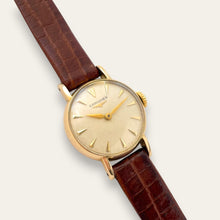 Load image into Gallery viewer, Vintage 1953 Gold-Plated Longines Ladies&#39; Mechanical Watch - Leather Strap
