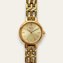Load image into Gallery viewer, Vintage 90s Gold-Plated Ladies' Seiko Quartz Watch - Round Dial
