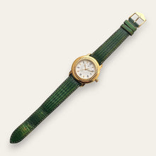 Load image into Gallery viewer, Vintage 1990s Yves Saint Laurent Unisex Quartz Watch - Green Strap
