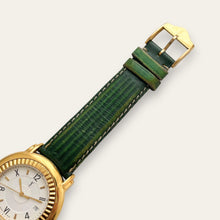 Load image into Gallery viewer, Vintage 1990s Yves Saint Laurent Unisex Quartz Watch - Green Strap
