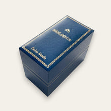 Load image into Gallery viewer, Vintage André Mouche Peek-a-Boo Quartz Watch - Silver-Tone, Black Floral Design
