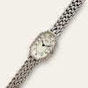 Rare 90s Ladies' Silver-Tone Seiko Quartz Watch - Intricate Bracelet