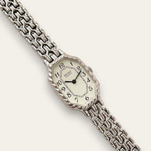 Load image into Gallery viewer, Rare 90s Ladies' Silver-Tone Seiko Quartz Watch - Intricate Bracelet
