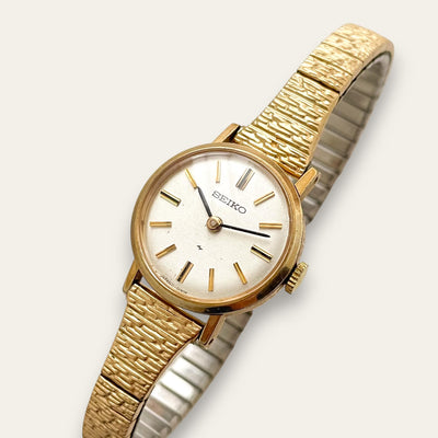 Vintage 1972 Gold-Plated Ladies' Mechanical Seiko Watch