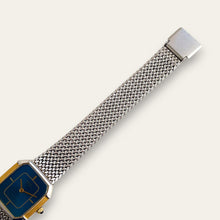 Load image into Gallery viewer, Vintage Two-Tone Ladies' Seiko Lassale Quartz Watch with Blue Dial
