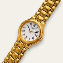 Load image into Gallery viewer, Vintage 90s Gold-Plated Ladies' Seiko Quartz Watch - Round Dial

